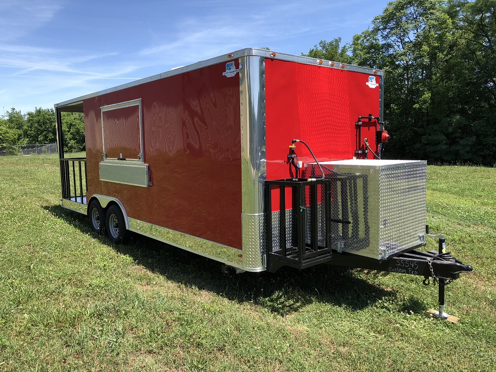 8.5x22 Equipped BBQ Trailer - Custom Trailer Pros