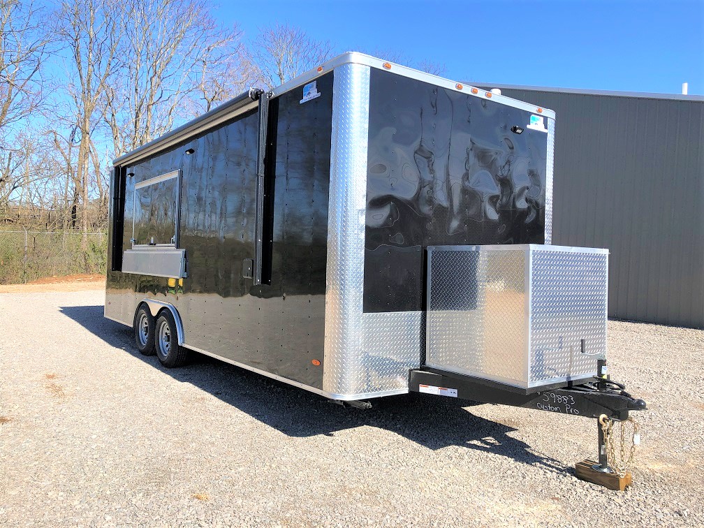 8.5x22 Equipped Concession Trailer with Bathroom - Custom Trailer Pros