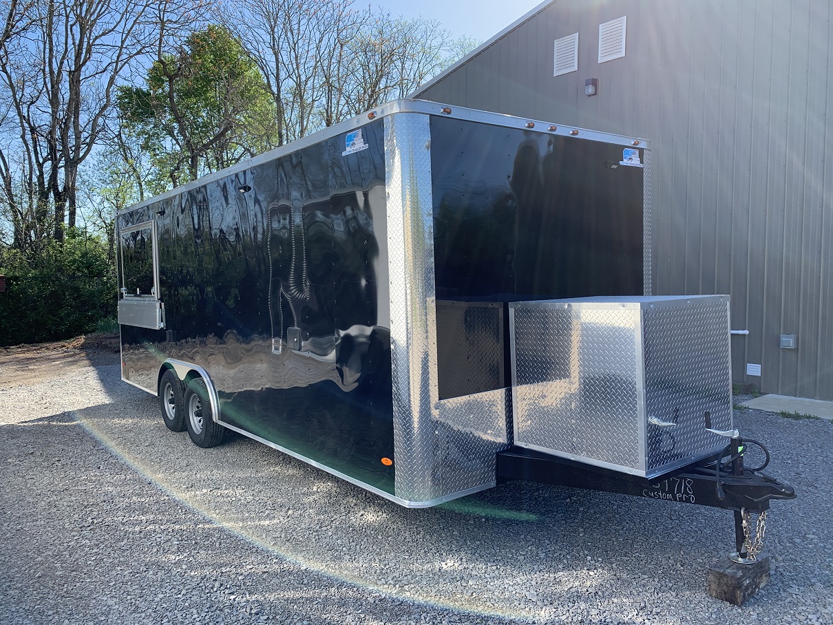 8.5x22 Loaded Trailer with Bathroom - Custom Trailer Pros