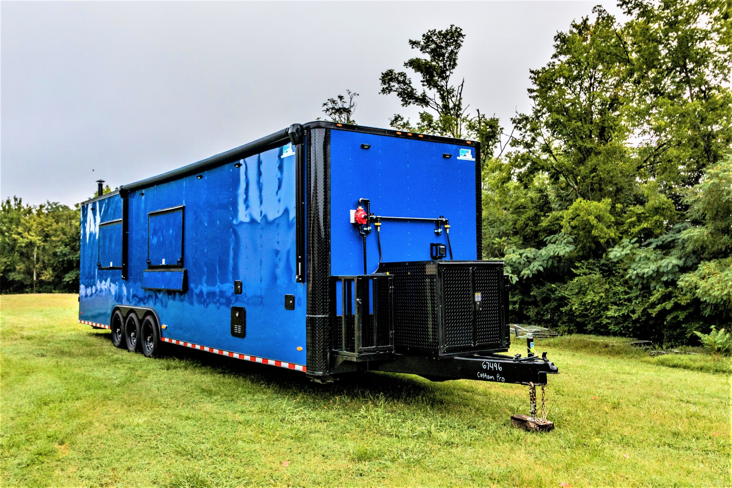 Enclosed hotsell bbq trailer