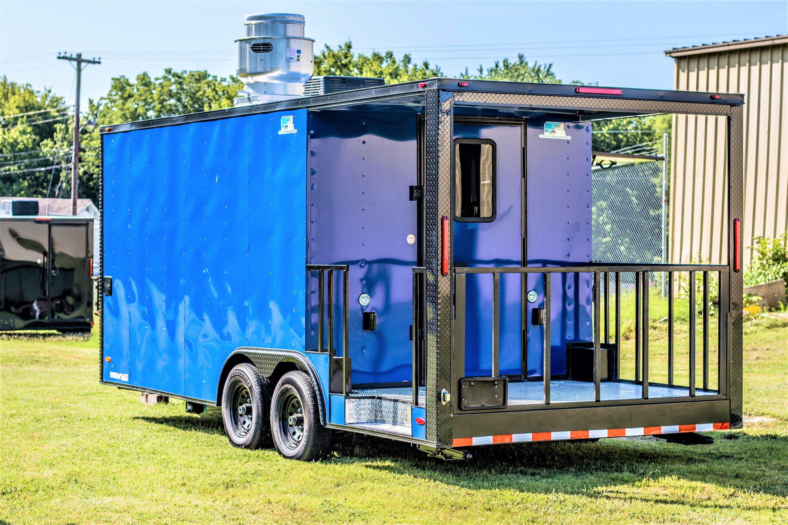 8.5x20 Blackout BBQ Trailer - Custom Trailer Pros