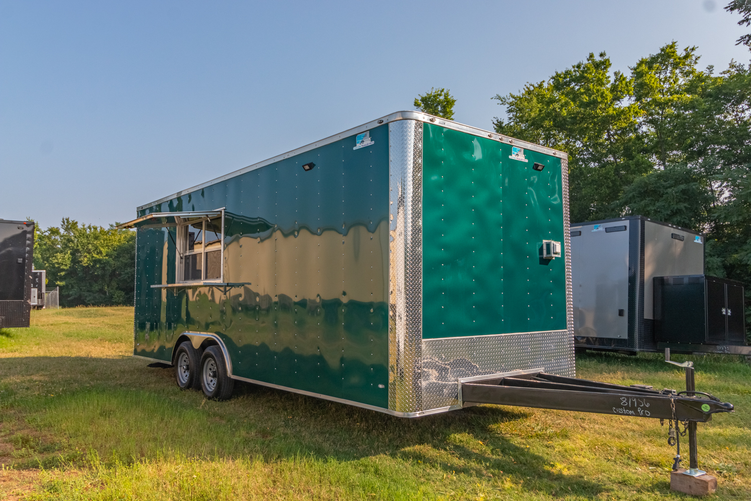 8.5x22 Emerald Green Loaded Trailer - Custom Trailer Pros