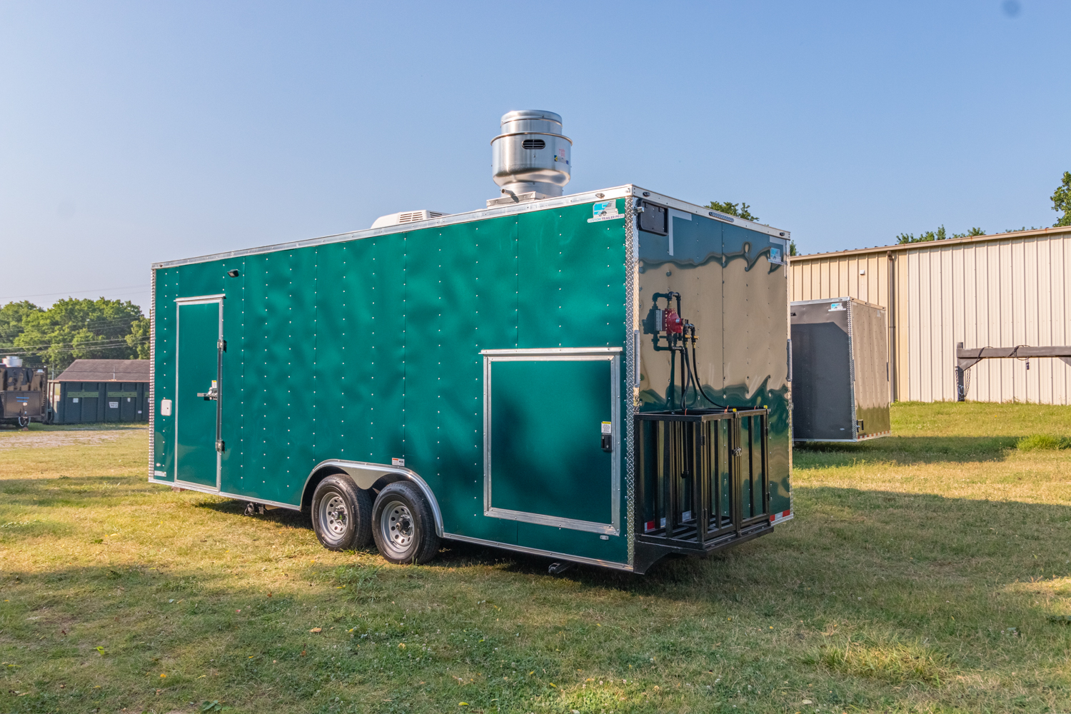 8.5x22 Emerald Green Loaded Trailer - Custom Trailer Pros